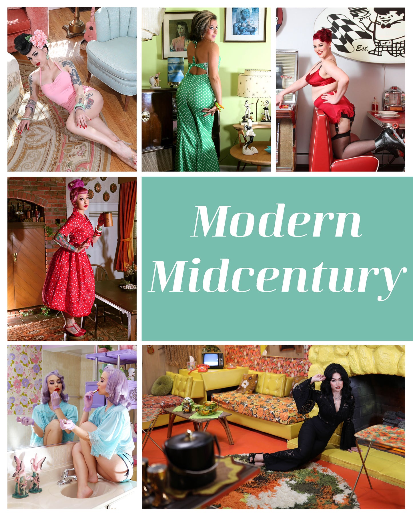 Modern Midcentury pinup model from the book "Vestige: Twenty Years of Modern Pin-Up"