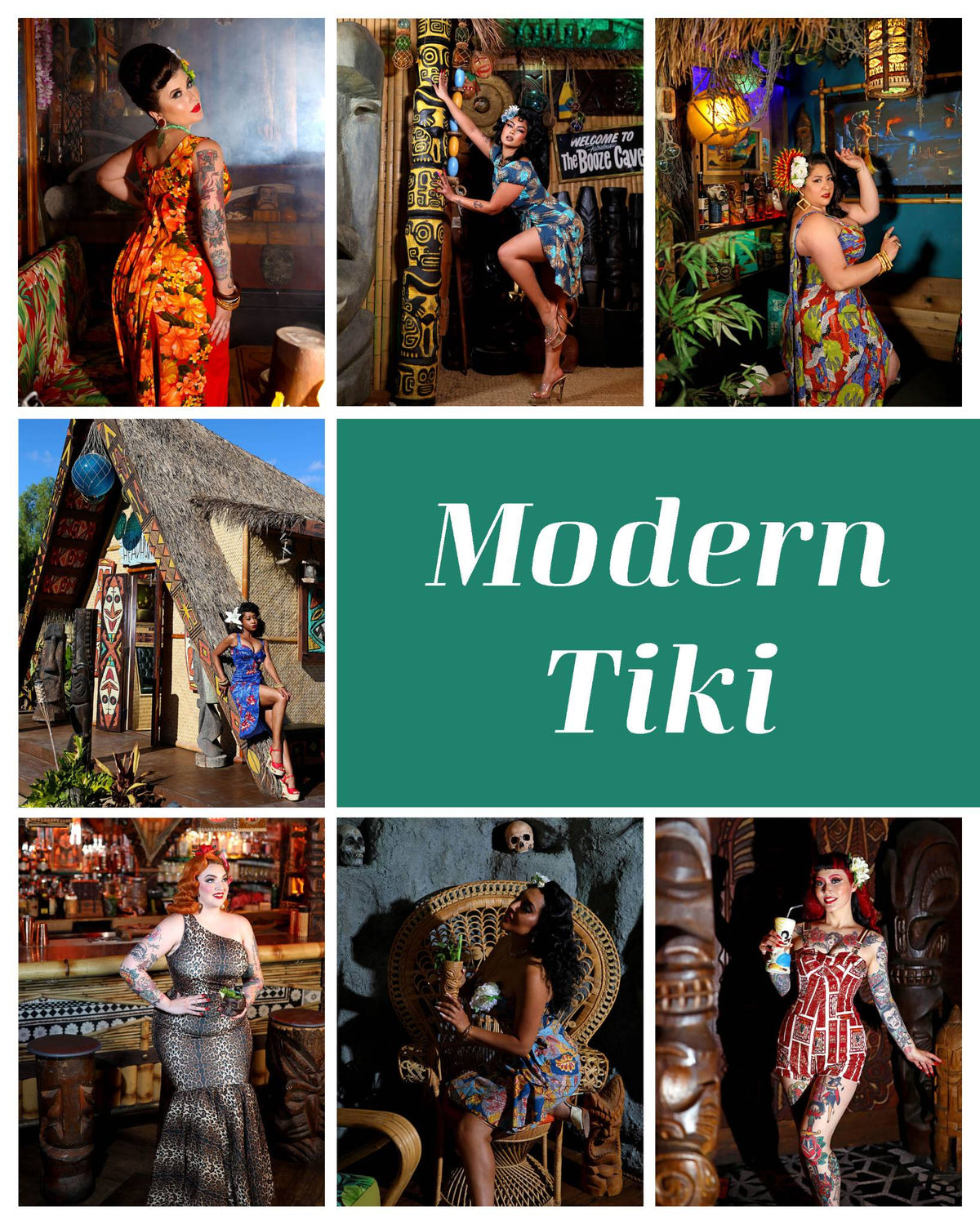 Modern Tiki models from the book "Vestige: Twenty Years of Modern Pin-Up"