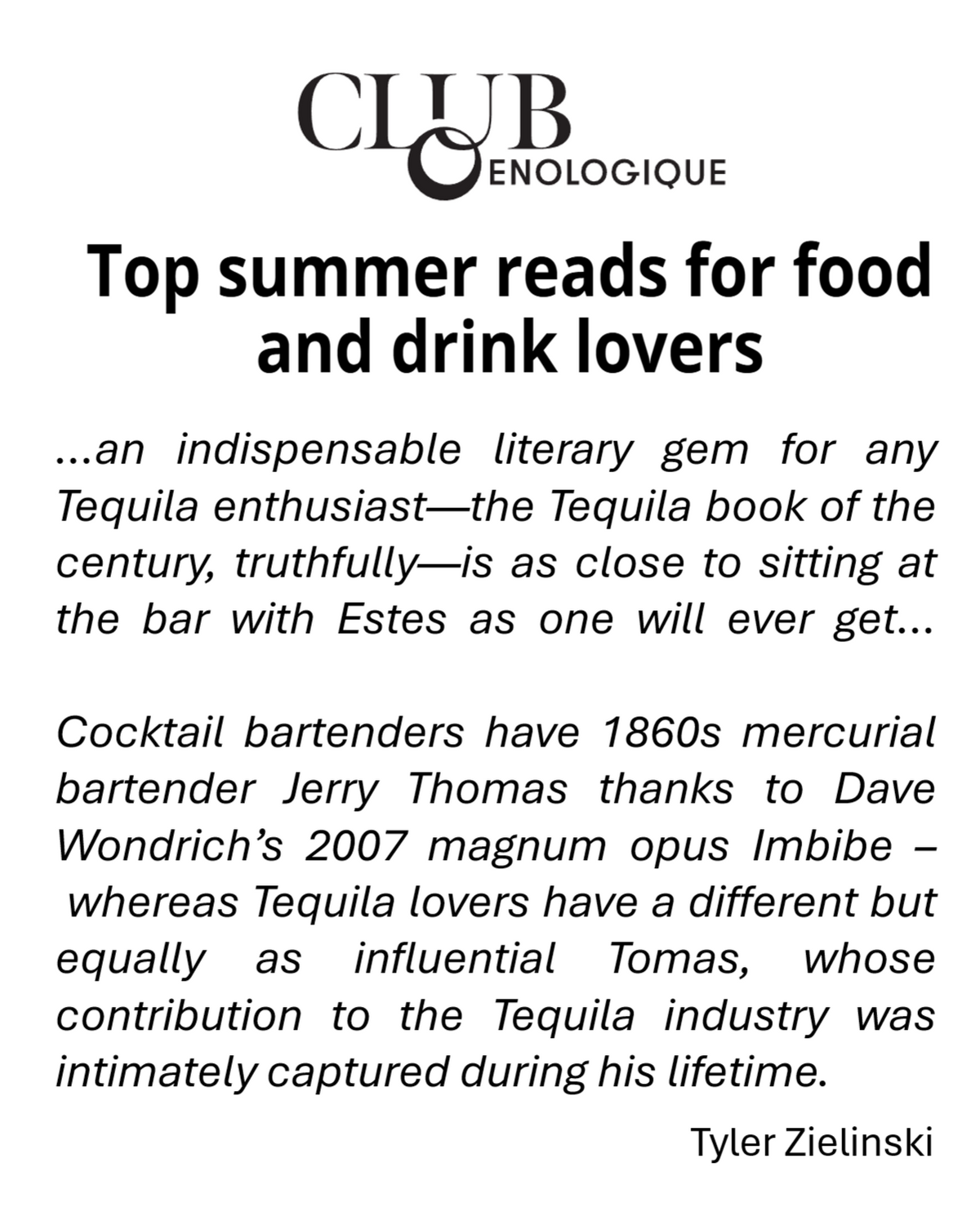 review of review of The Tequila Ambassador VO book