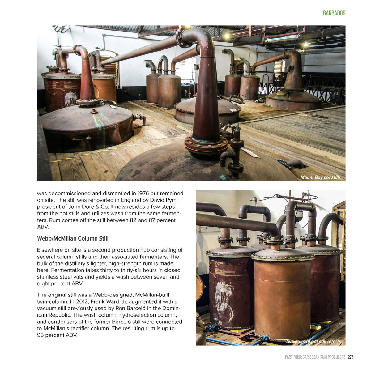Mount Gay Distillery photos from the Modern Caribbean Rum Book.